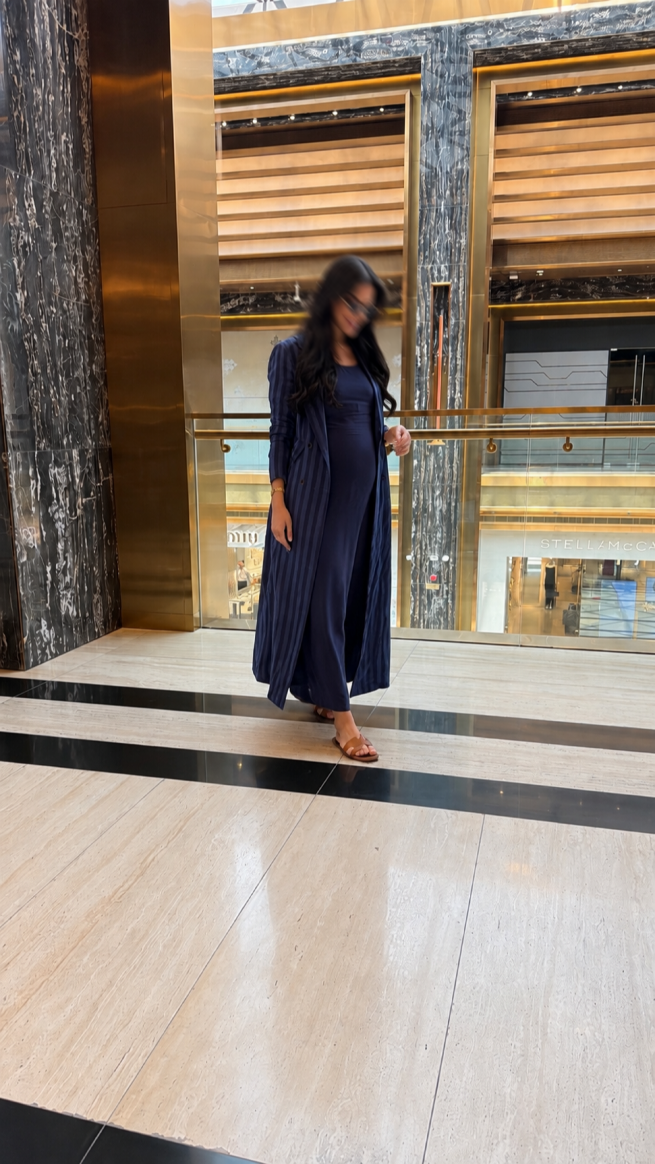 Striped dress set
