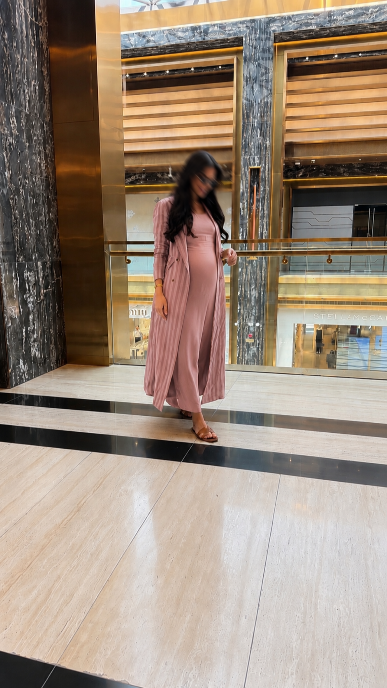 Striped dress set