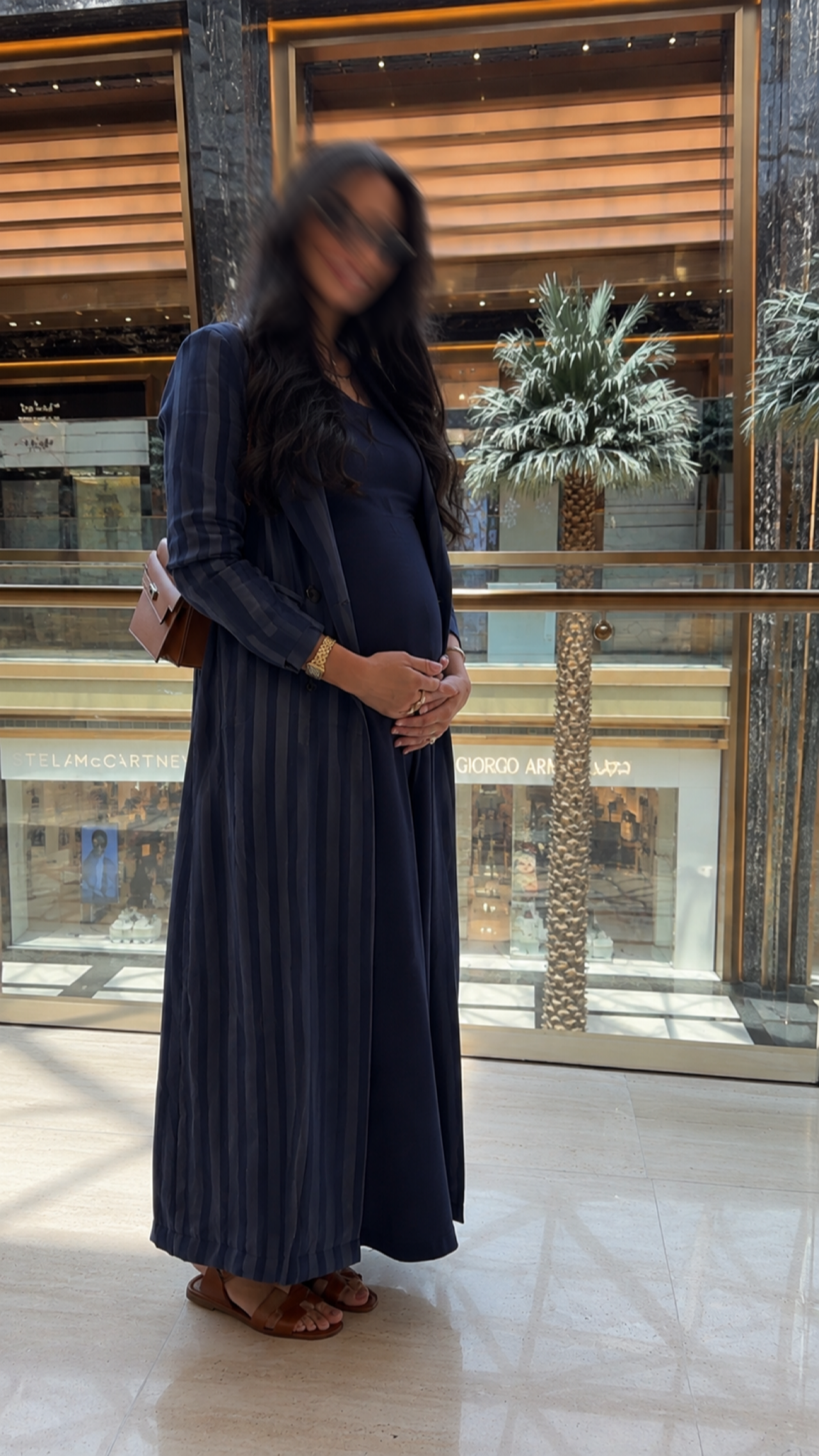 Striped dress set