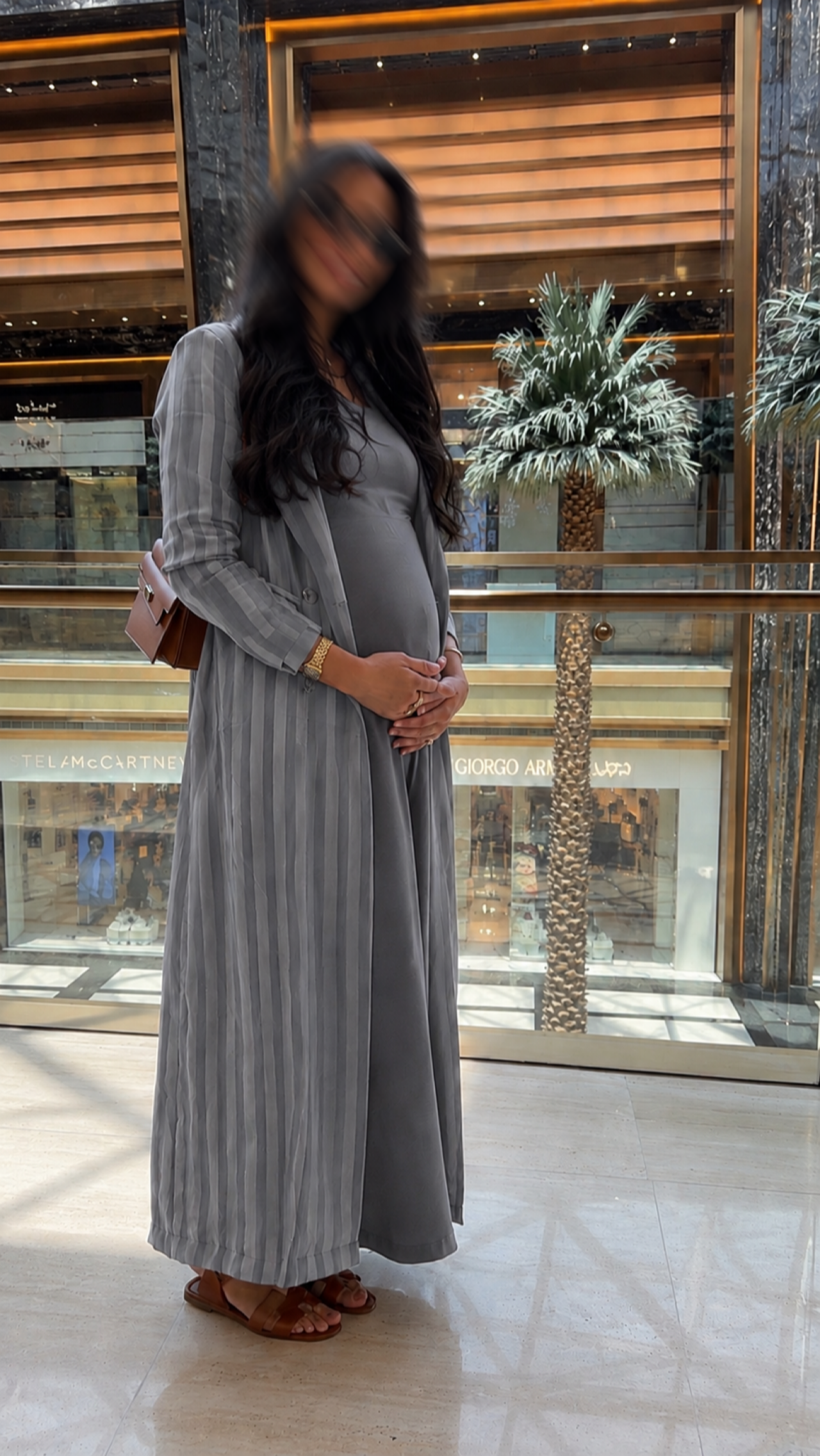 Striped dress set