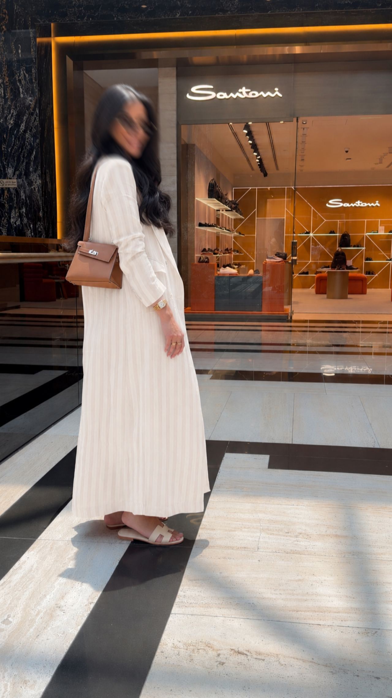 Striped dress set